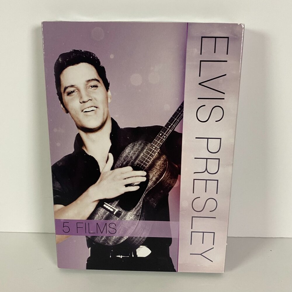 NEW Elvis Presley 5 Films DVD Set with Slipcover Blue Hawaii Roustabout G.I.